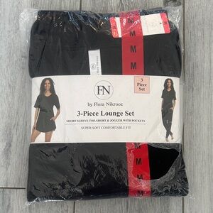 Flora Nikrooz Midnight Black Lounge Set